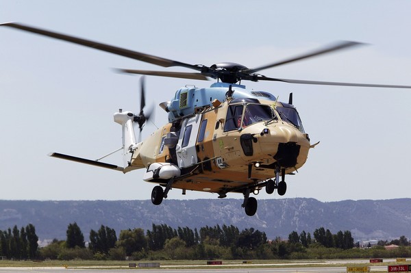 The first of the Air Force's new NH-90 helicopter fleet makes its inaugural flight